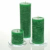 Richland Rustic Pillar Candle 3" X "3, 3" X 6" & 3"x 9" Dark Green Set Of 3