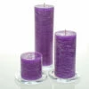 Richland Rustic Pillar Candle 3" X "3, 3" X 6" & 3"x 9" Lavender Set Of 3