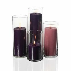 Richland Pillar Candles & Eastland Cylinder Holders Set Of 4 -US Gift Sales 2024 Product Photography List Company Finals 11