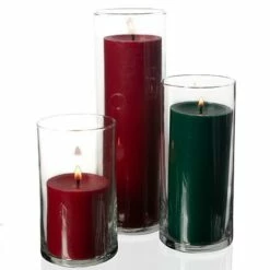 Richland Pillar Candles & Eastland Cylinder Holders Set Of 3 -US Gift Sales 2024 Product Photography List Company Finals 12