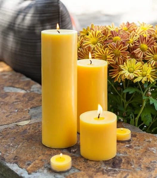 Richland Pillar Candles 3"x3", 3"x6" & 3"x9" Yellow Set Of 12 2 Richland Pillar Candles 3"x3", 3"x6" & 3"x9" Yellow Set Of 12 - Image 2