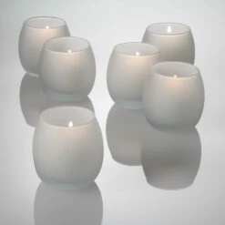 Eastland Petite Hurricane Votive Candle Holder Frosted Set Of 72