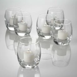 Eastland Grande Hurricane Votive Candle Holder Set Of 12