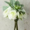 Petite Succulent And Ranunculus Flower Bouquet