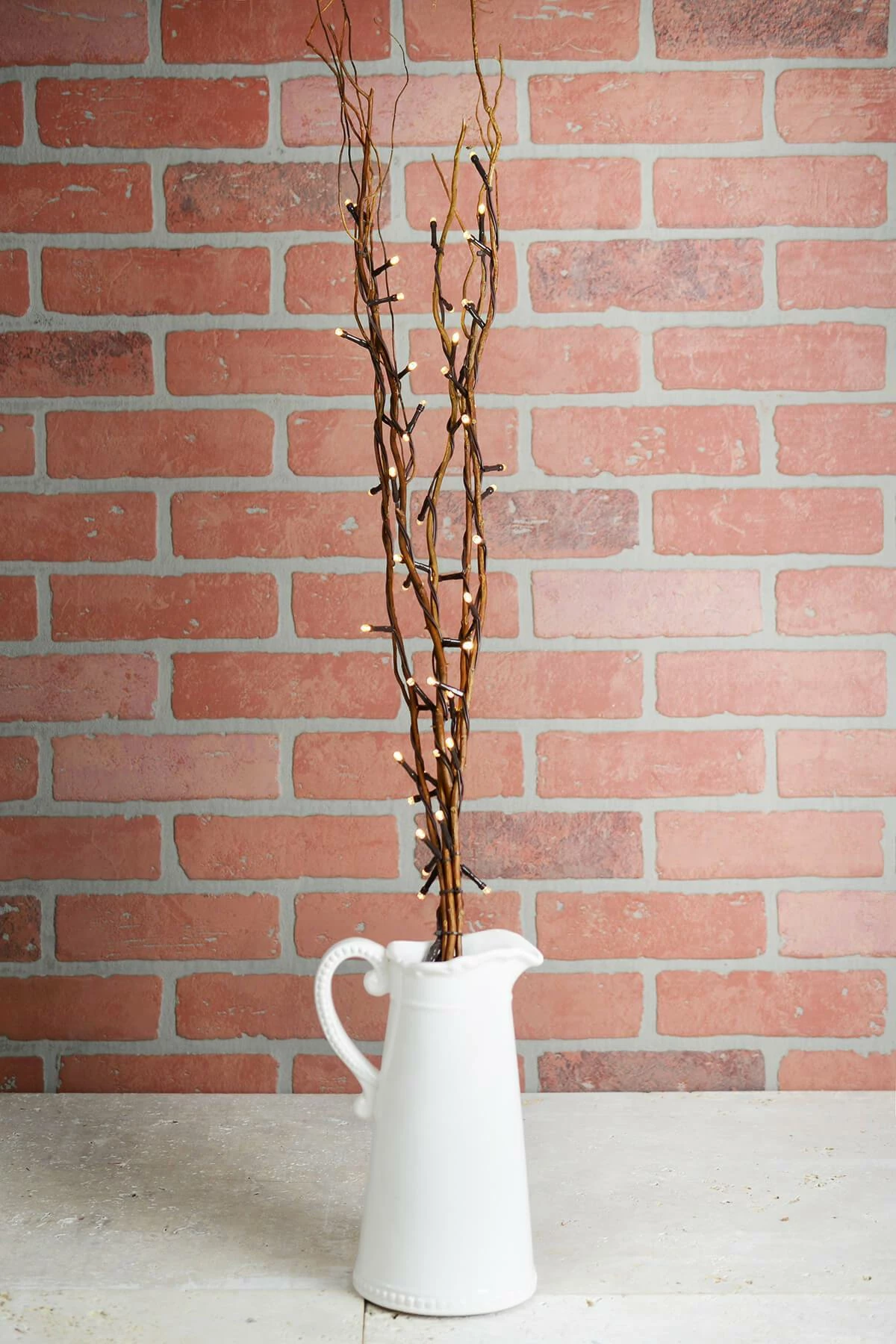 5 Battery Operated Natural Willow Lighted Branches, Warm White, 39" Tall 2 5 Battery Operated Natural Willow Lighted Branches, Warm White, 39" Tall - Image 2