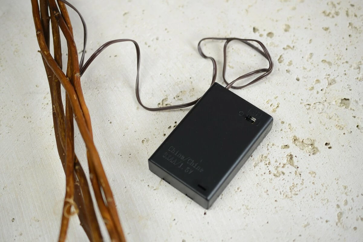 5 Battery Operated Natural Willow Lighted Branches, Warm White, 39" Tall 3 5 Battery Operated Natural Willow Lighted Branches, Warm White, 39" Tall - Image 3