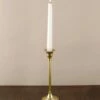 Taper Candlestick Gold 9in