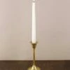 Taper Candlestick Gold 7in