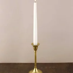 Taper Candlestick Gold 7in