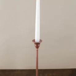 Taper Candlestick Rose Gold 9in -US Gift Sales 2024 candlestick rose gold lg 1