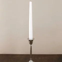Taper Candlestick Silver 7in