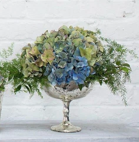 Desiray Glass Compote 6.75" X 8" Silver 2 Desiray Glass Compote 6.75" X 8" Silver - Image 2