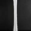 White Glass Eiffel Tower Vase 16"