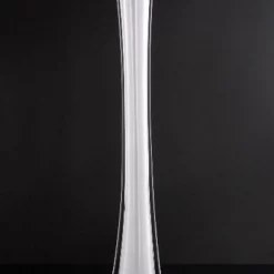 White Glass Eiffel Tower Vase 16"