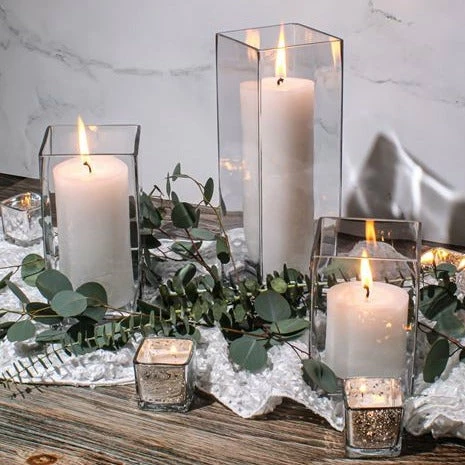 Richland Silver Mercury Square Votive Holder Set Of 12 4 Richland Silver Mercury Square Votive Holder Set Of 12 - Image 4