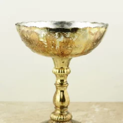 Desiray Glass Compote 9.5" Gold