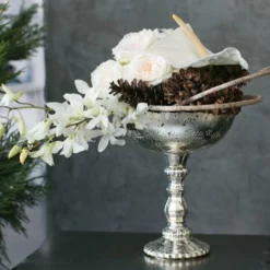 Desiray Glass Compote 9" X 8" Silver 5 Desiray Glass Compote 9" X 8" Silver -US Gift Sales 2024 glass desiray compote 8in 1