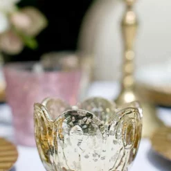 Gold Carraway Votive Holders Set Of 6 -US Gift Sales 2024 gold carraway votive holder 1