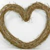 Handmade Large 26" Grapevine Heart Wreath