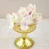 Mercury Glass Compote Gold 4.5in