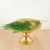 Bowl Pedestal Metal 8x5.25 Gold Compote
