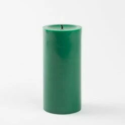 Richland Pillar Candles 3"x6" Dark Green Set Of 12