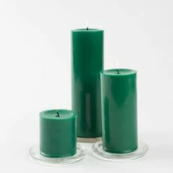 Richland Pillar Candles 3"x9" Dark Green Set Of 12 -US Gift Sales 2024 mg 1169 10