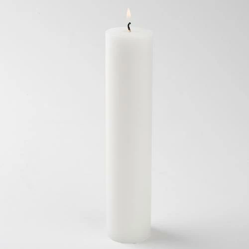 Richland Pillar Candle 2"x9" White Set Of 10 1 Richland Pillar Candle 2"x9" White Set Of 10