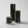 Richland Pillar Candles 3"x3", 3"x6" & 3"x9" Black Set Of 36