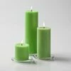 Richland Pillar Candles 3"x3", 3"x6" & 3"x9" Green Set Of 36