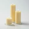 Richland Pillar Candles 3"x3", 3"x6" & 3"x9" Ivory Set Of 12