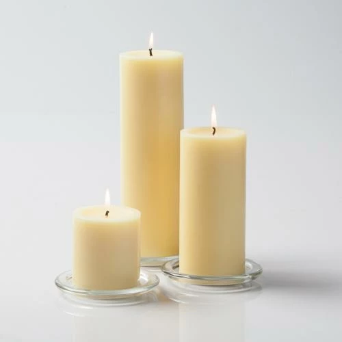 Richland Pillar Candles 3"x3", 3"x6" & 3"x9" Ivory Set Of 12 1 Richland Pillar Candles 3"x3", 3"x6" & 3"x9" Ivory Set Of 12
