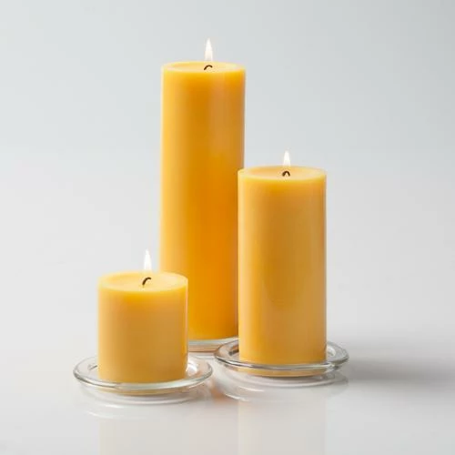 Richland Pillar Candles 3"x3", 3"x6" & 3"x9" Yellow Set Of 12 1 Richland Pillar Candles 3"x3", 3"x6" & 3"x9" Yellow Set Of 12