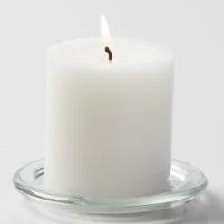 Richland Pillar Candles 3"x3" White Set Of 24