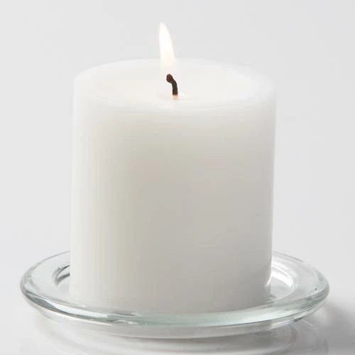 Richland Pillar Candles 3"x3" White Set Of 24 1 Richland Pillar Candles 3"x3" White Set Of 24
