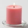 Richland Pillar Candles 3"x3" Pink Set Of 48