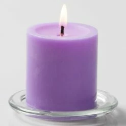 Richland Pillar Candles 3"x3" Lavender Set Of 48