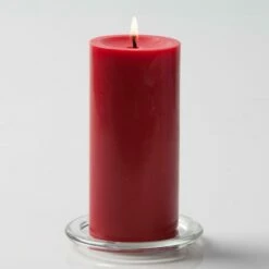 Richland Pillar Candles 3"x6" Red Set Of 24