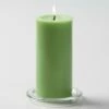 Richland Pillar Candles 3"x6" Green Set Of 6