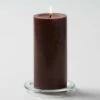 Richland Pillar Candles 3"x6" Brown Set Of 12