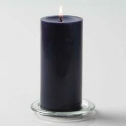 Richland Pillar Candles 3"x6" Navy Blue Set Of 24