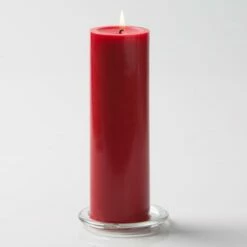 Richland Pillar Candles 3"x9" Red Set Of 6