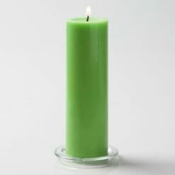 Richland Pillar Candles 3"x9" Green Set Of 6