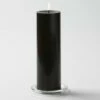 Richland Pillar Candles 3"x9" Black Set Of 24