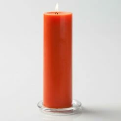 Richland Pillar Candles 3"x9" Orange Set Of 24