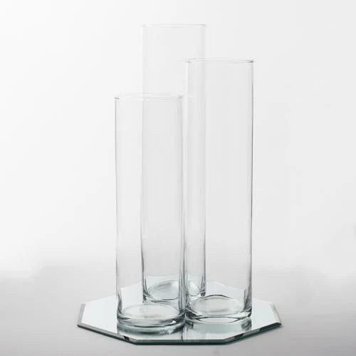 Eastland 12" Mirror And Tall Cylinder Vase Centerpiece Set Of 48 4 Eastland 12" Mirror And Tall Cylinder Vase Centerpiece Set Of 48 - Image 4