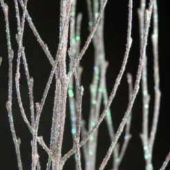 Birch Branch Bundle White Sparkle Iridescent 34-44in -US Gift Sales 2024 natural birch branches with white sparkle 54 3 4 branches 4