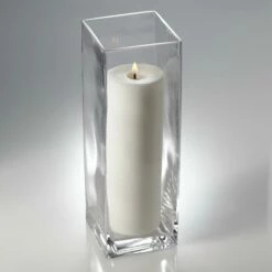Eastland Square Pillar Candle Holder 12" -US Gift Sales 2024 o16 3