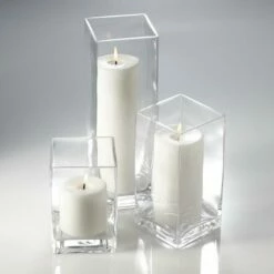 Richland Pillar Candles & Eastland Square Holders Set Of 18