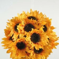 Hanging Sunflower Ball 7"
